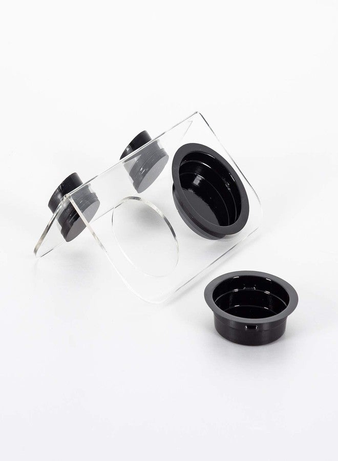 WACOOL Magnetic Reptile Ledge, Acrylic Gecko Feeding Ledge with 6PCS Cups, Reptile Food Water Feeder Dish for Geckos Iguana Chameleon Pets (White) - Image 3